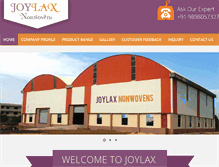 Tablet Screenshot of joylaxnonwoven.com